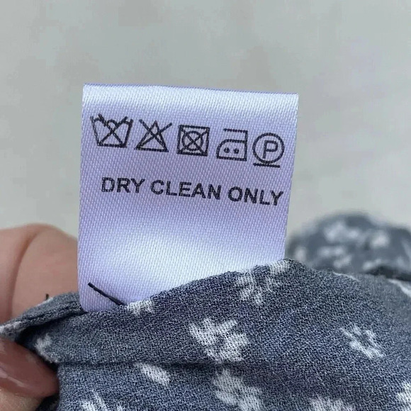 Love Sam Floral One Shoulder Ruffle Tiered Mini Dress Medium Fairygoth Gypsy - Picture 14 of 16